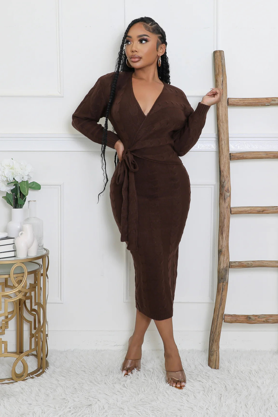 Sweater Me Wrap Dress