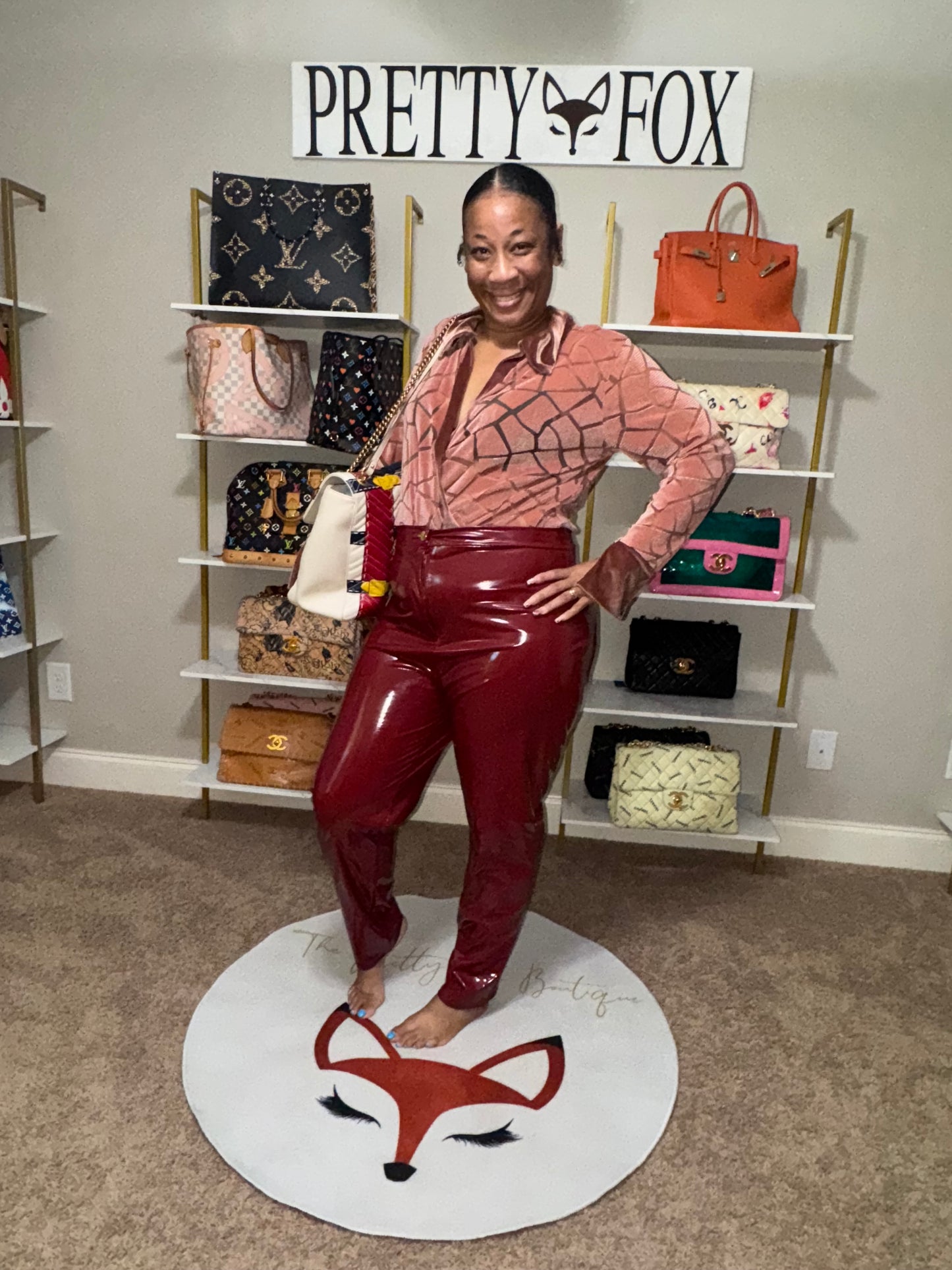 Curvy Girl Latex Pants