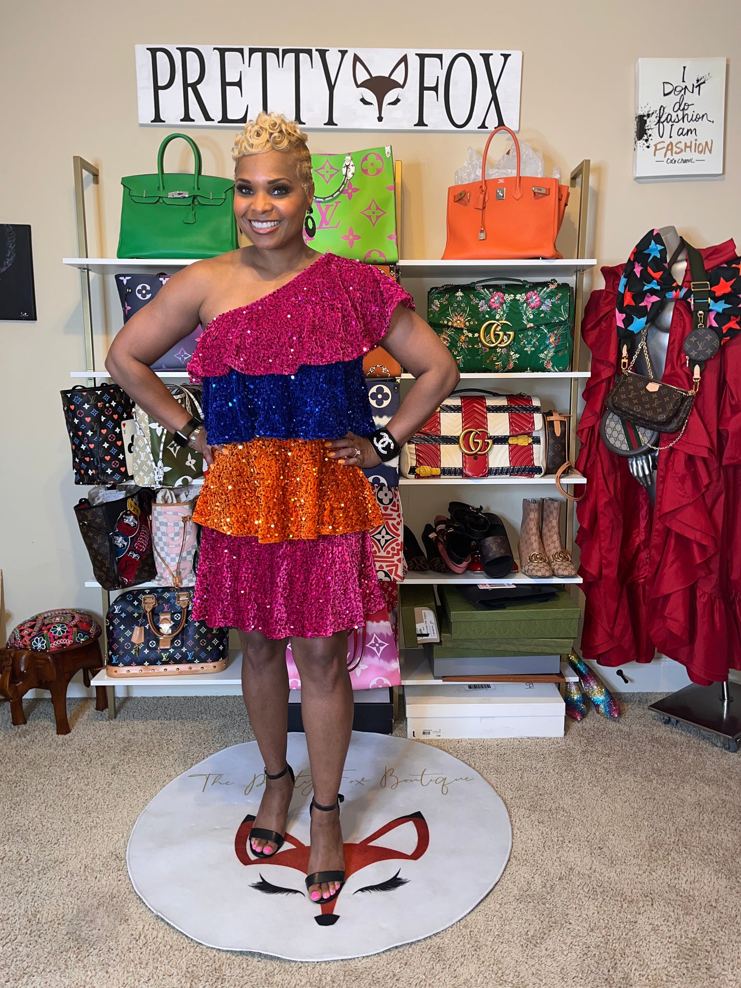 It’s a party Sequin Ruffle Dress