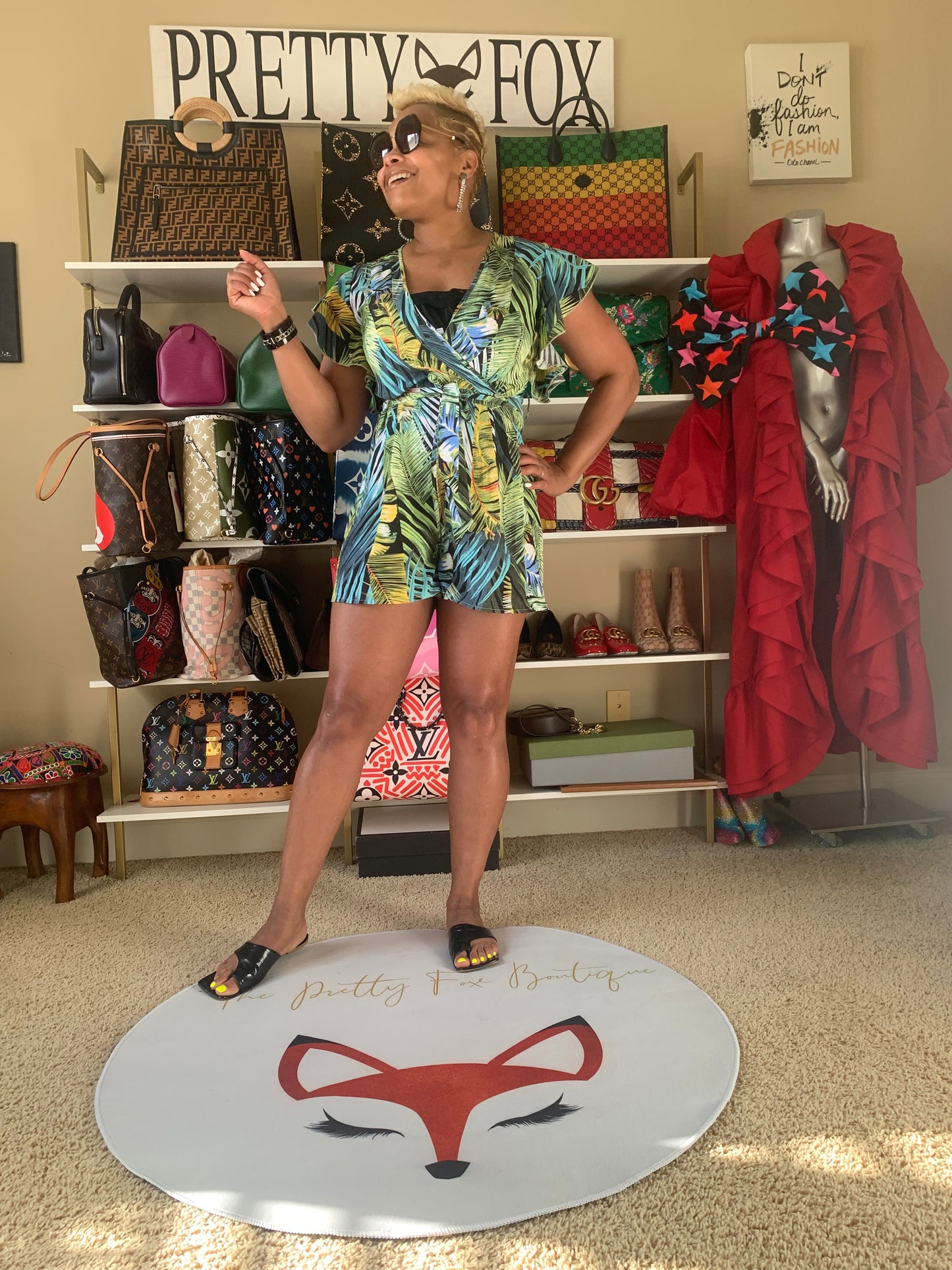 Palm Dreams Wrap Romper