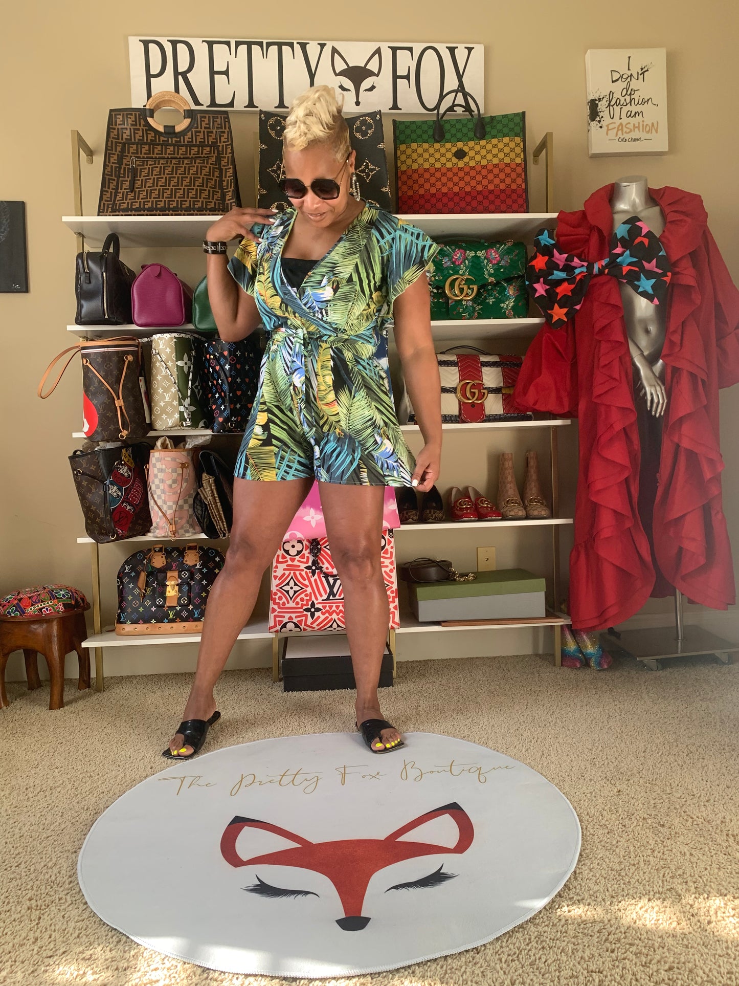 Palm Dreams Wrap Romper