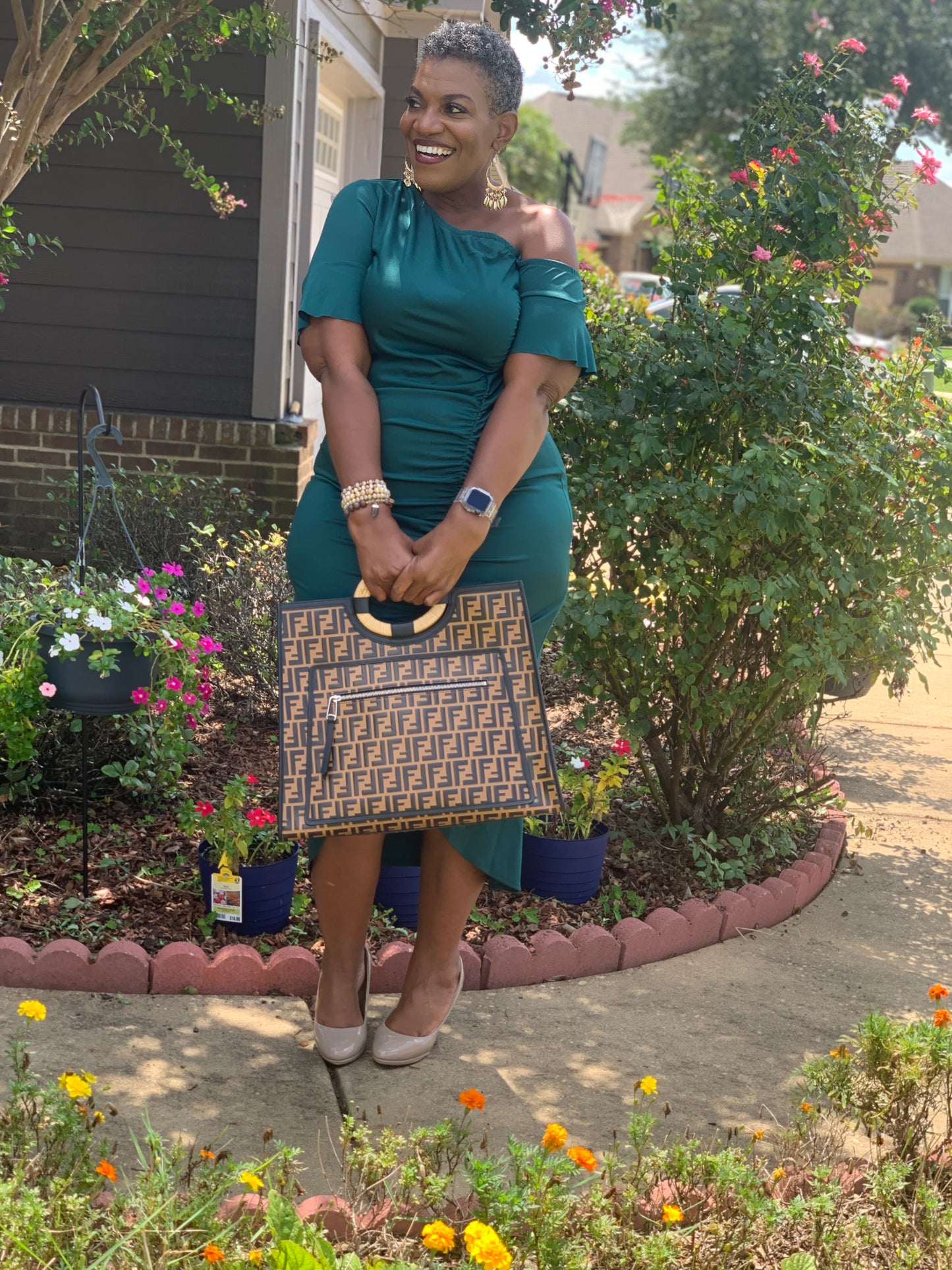Green with Envy Midi Dress