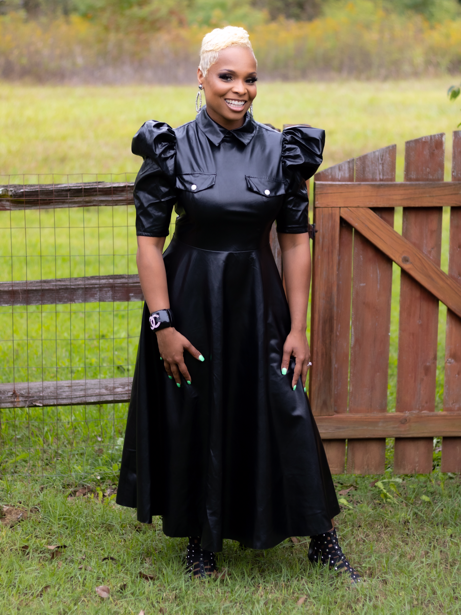 Joyful Faux Leather Dress The Pretty Fox Boutique LLC Joyful Faux Leather Dress The Pretty Fox Boutique LLC