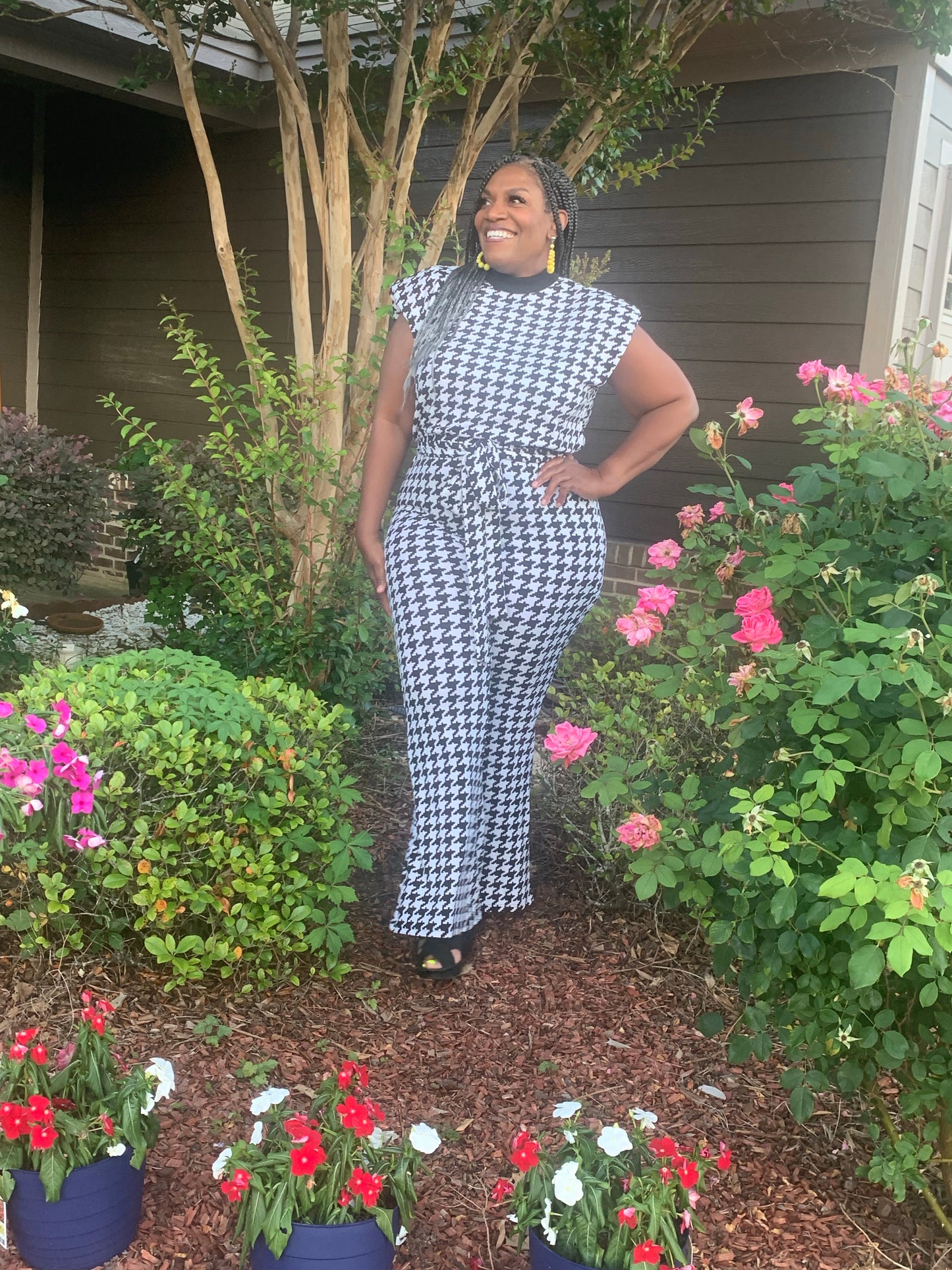 Houndstooth Jumpsuit