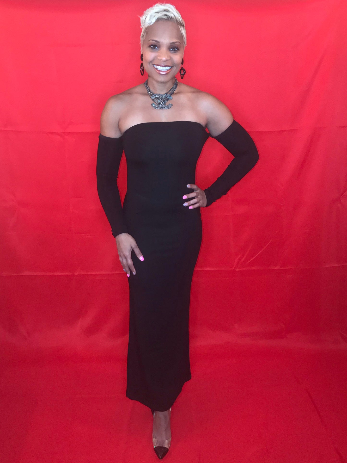 Late Night Off The Shoulder Bodycon Dress