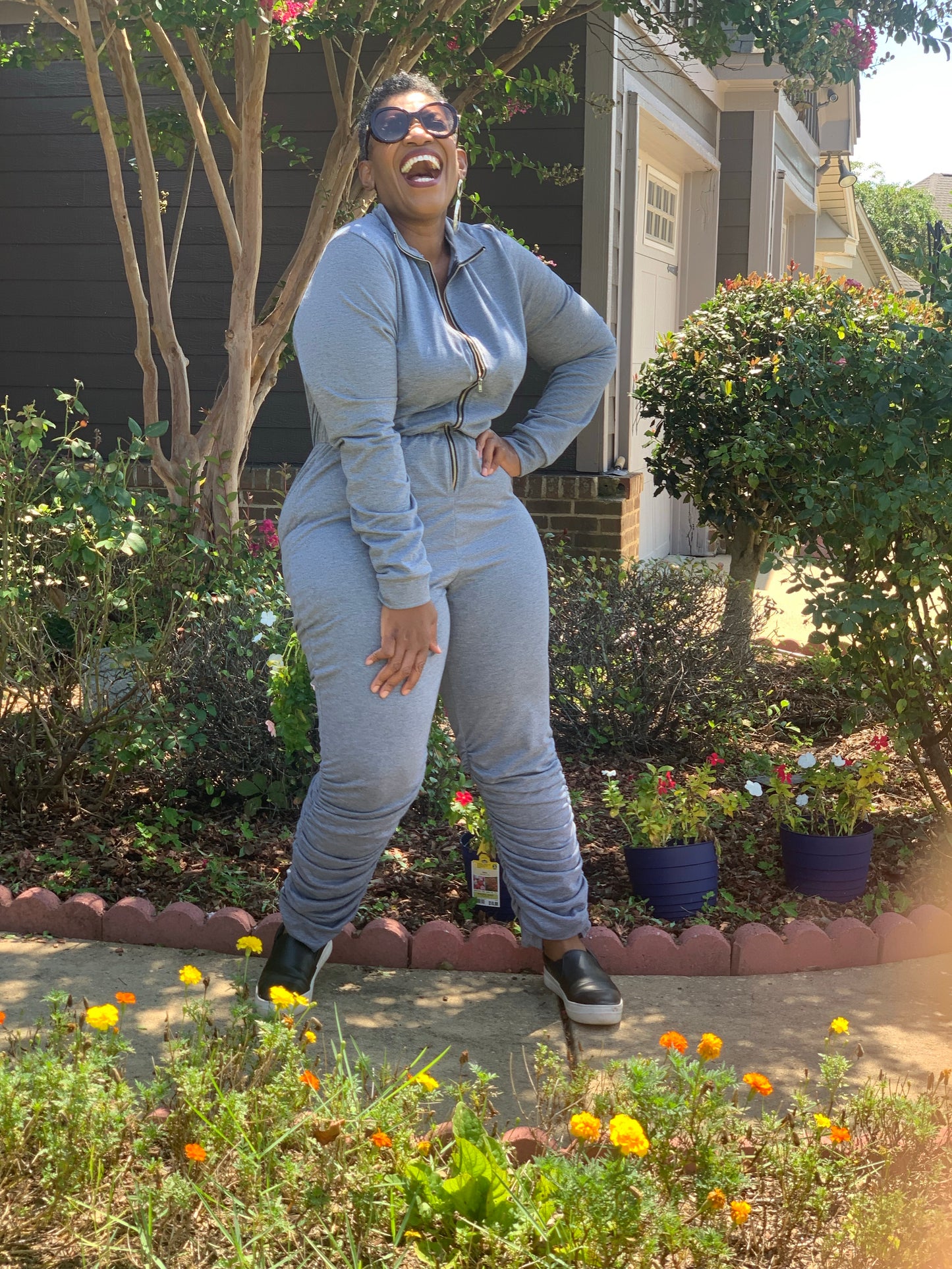 Heather Grey Jumpsuit