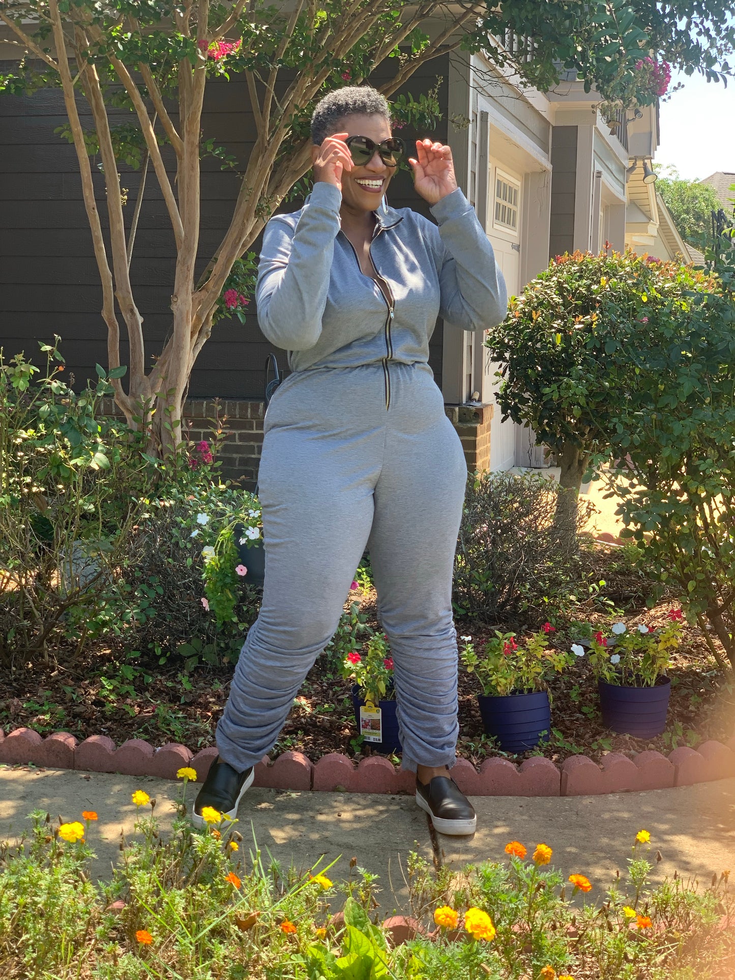 Heather Grey Jumpsuit