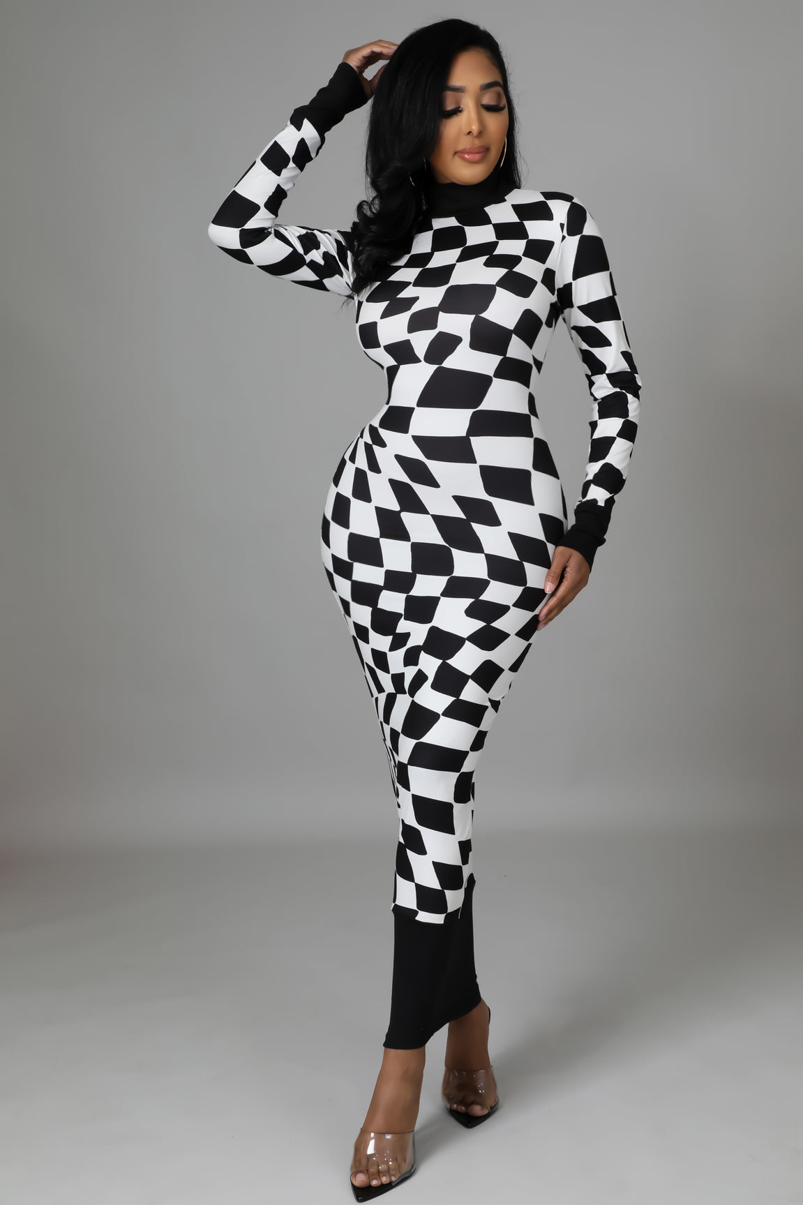 Checkers Not Chess Bodycon Dress