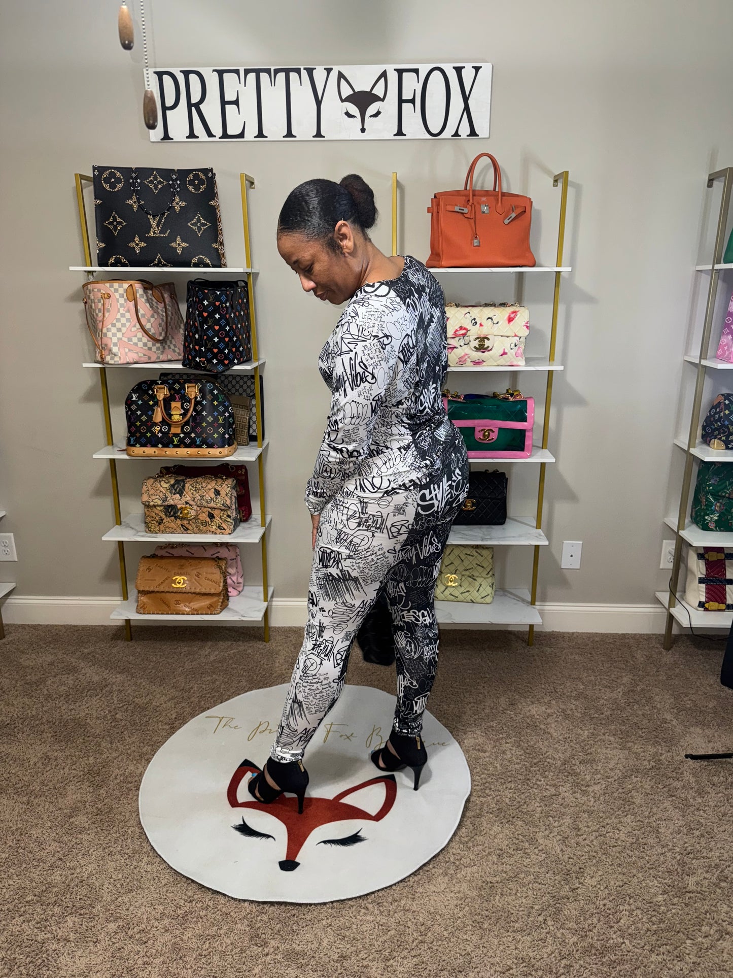 Curvy Girl It’s Black and White 2 piece set