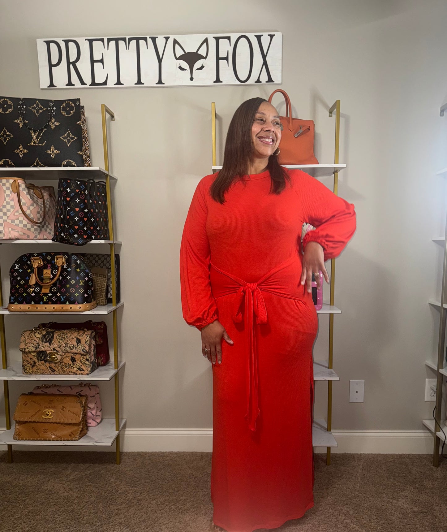 Curvy Girl Little Red Fox Dress