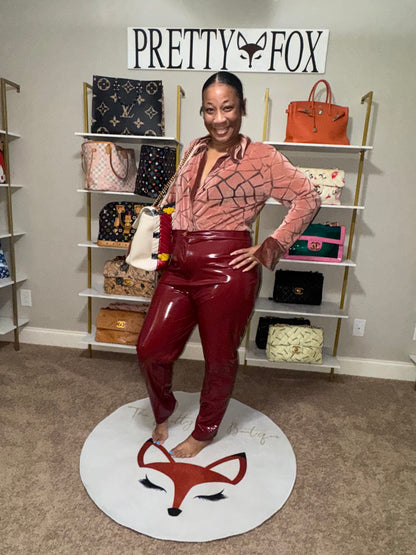 Curvy Girl Latex Pants