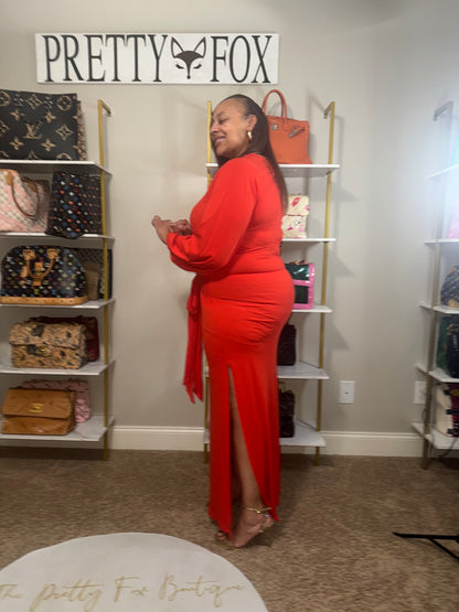 Curvy Girl Little Red Fox Dress