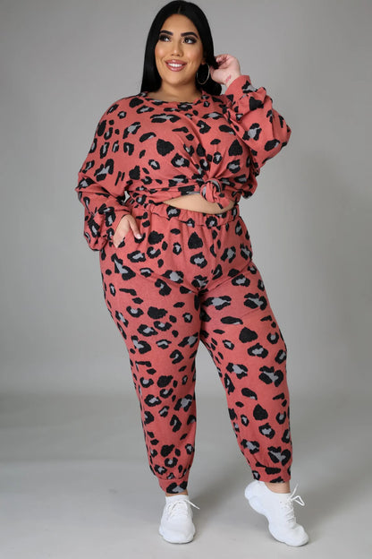 Curvy Girl 2 piece Safari set