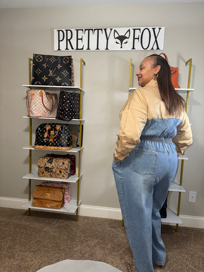 Curvy Girl Denim Nights Jumpsuit