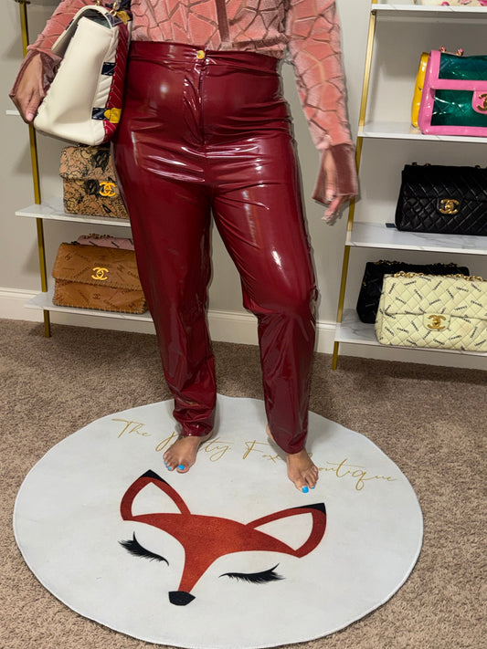 Curvy Girl Latex Pants