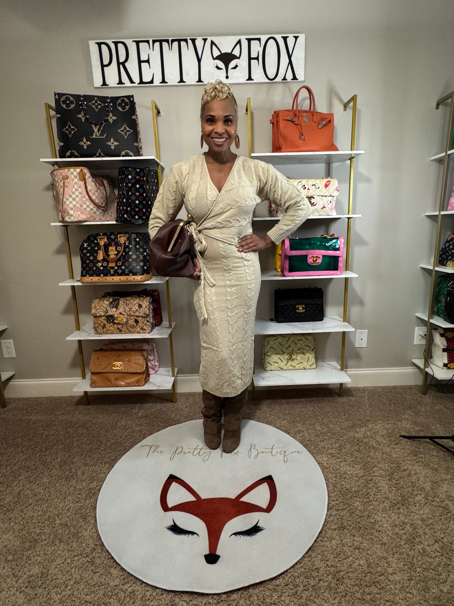 Sweater Me  Wrap Dress