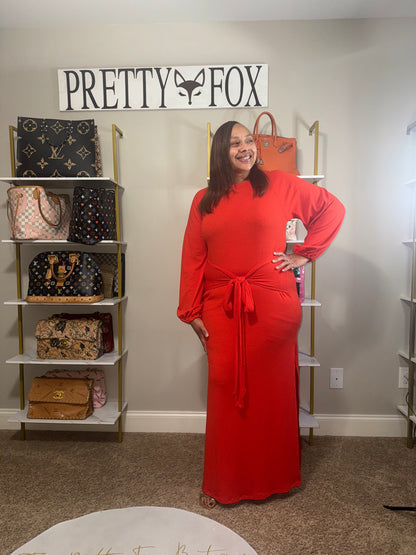 Curvy Girl Little Red Fox Dress