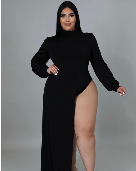 Curvy  Being By myself Bodysuit and Pant set