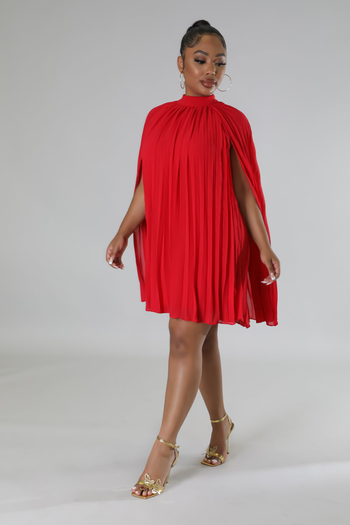 Big Moments Cape Dress