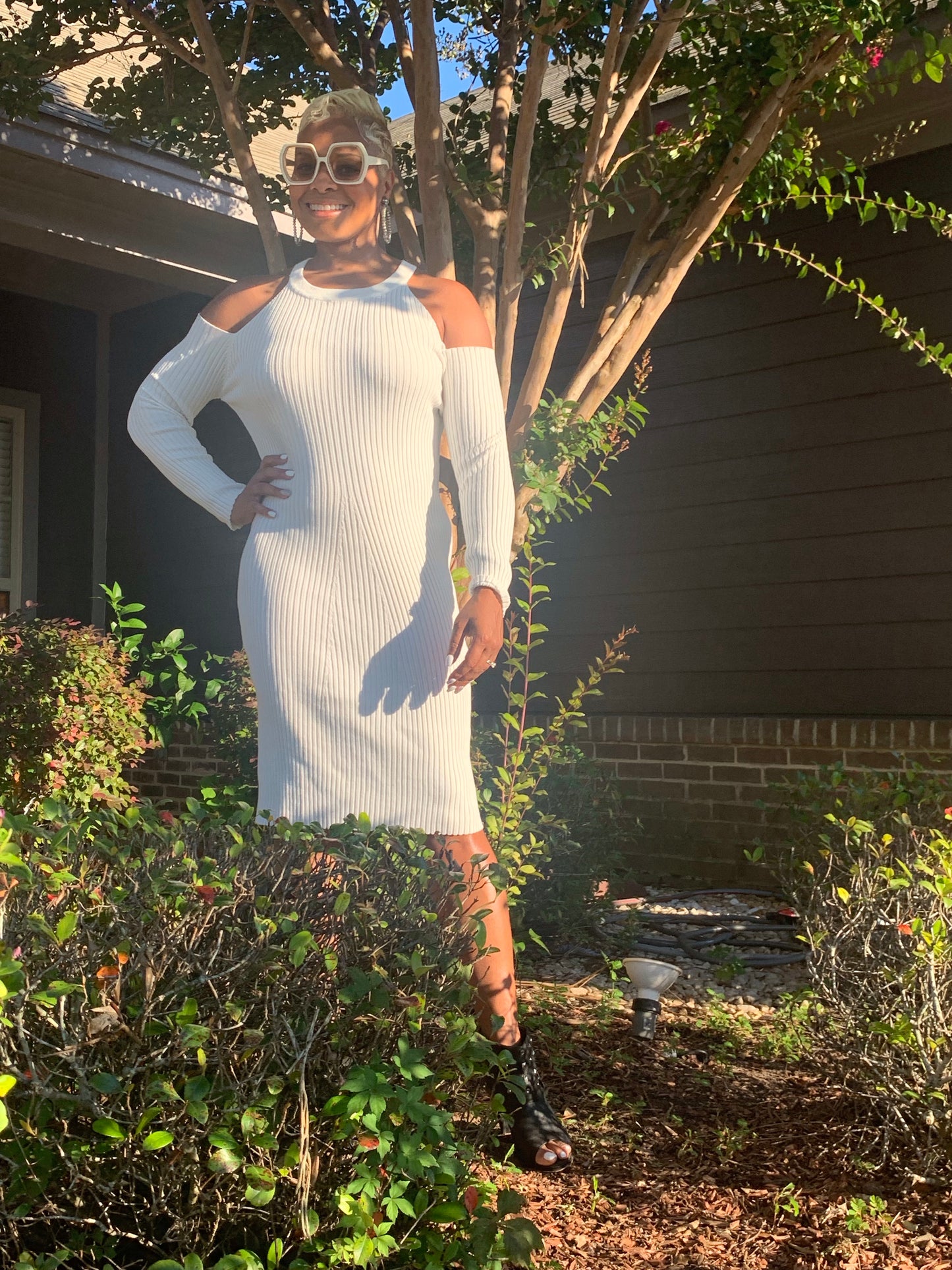 winter white knit dress Snowfall Sweater Dress by Illa Illa Effortless Winter Elegance IVORY / L
