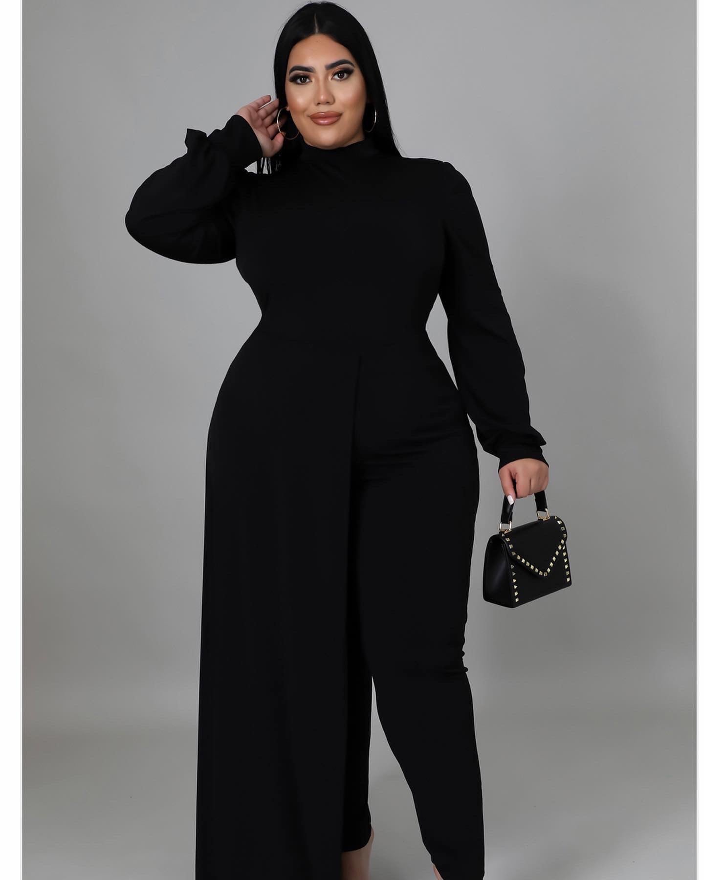 Curvy  Being By myself Bodysuit and Pant set