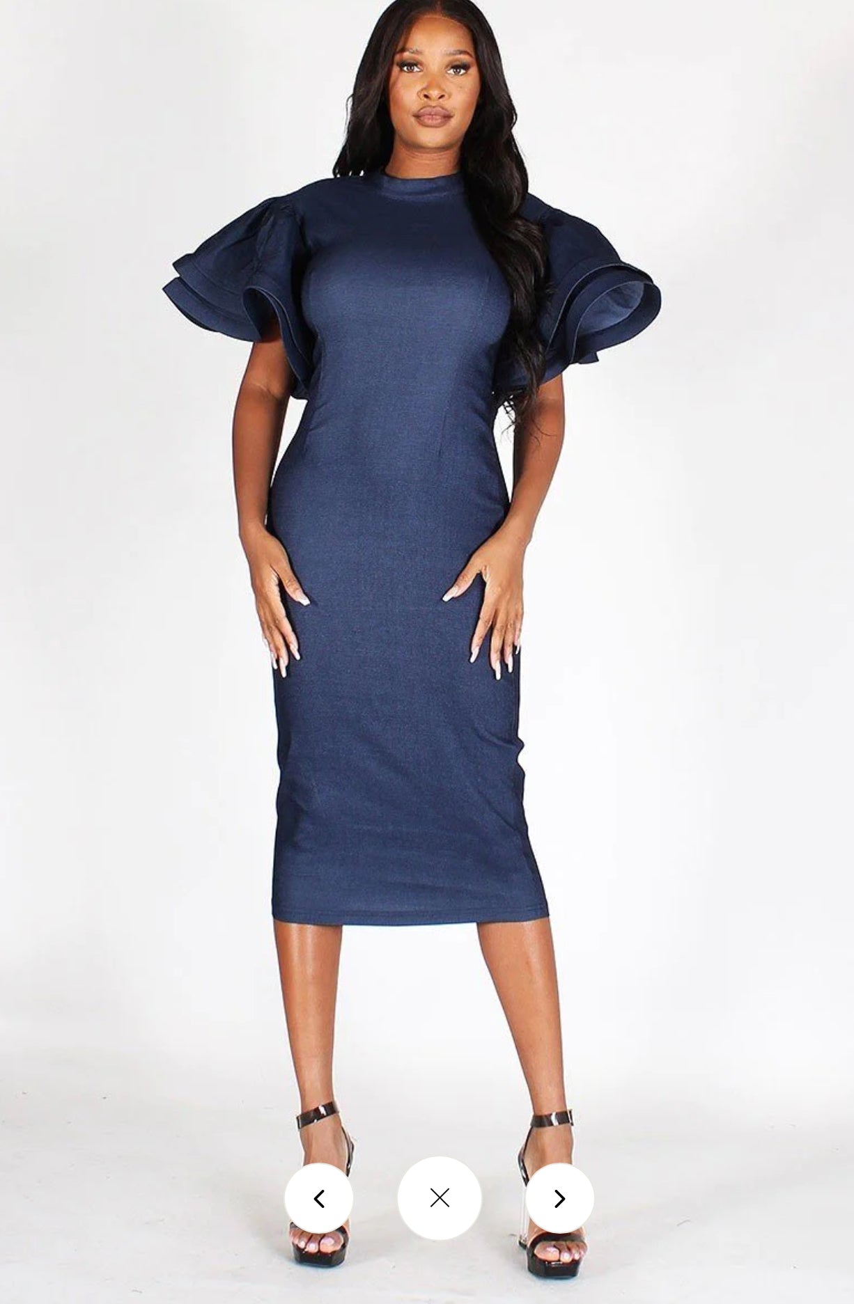 Dapper Denim Dress S-3x