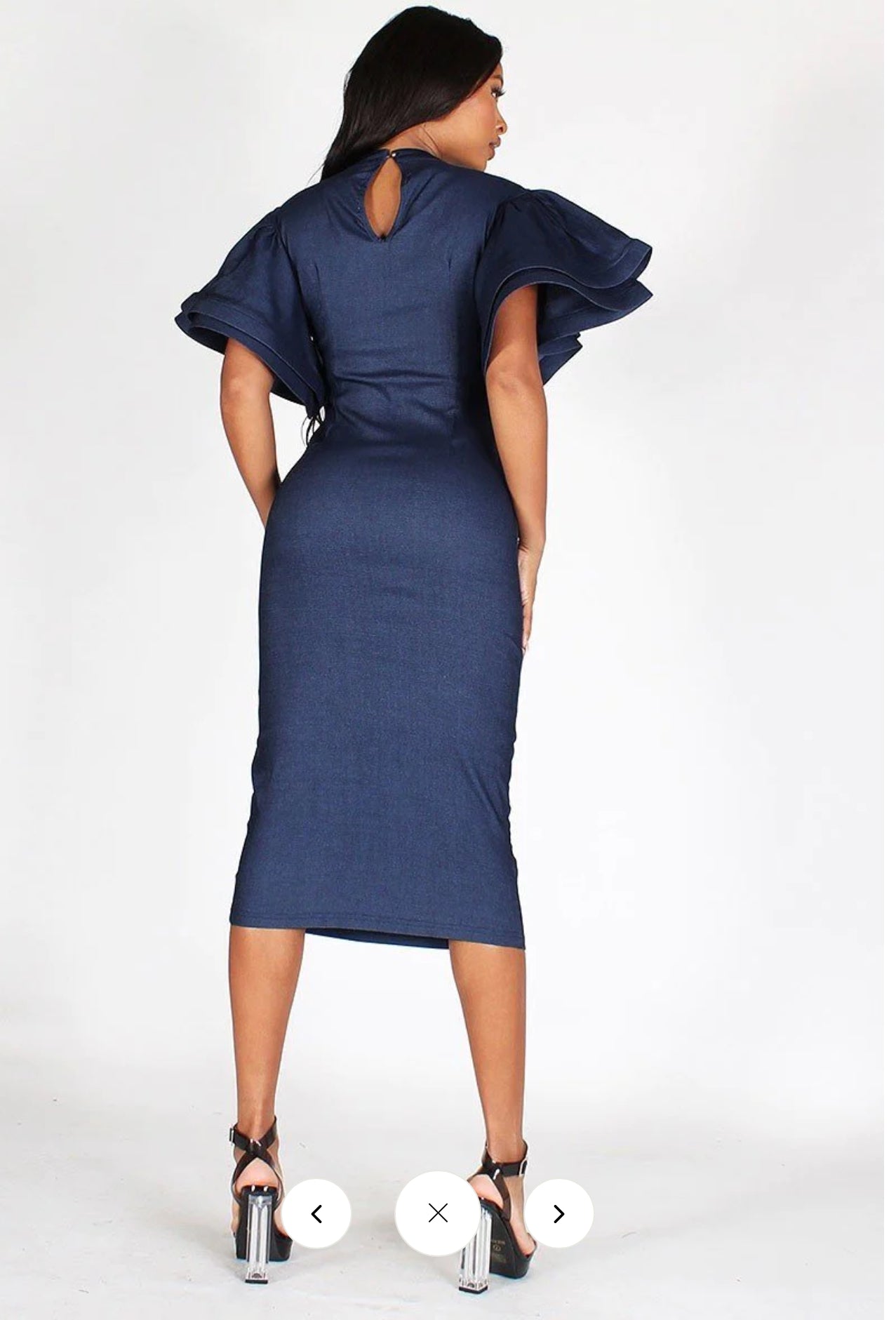 Dapper Denim Dress S-3x